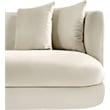 Meridian Furniture Alder Cream Velvet Accent Chair