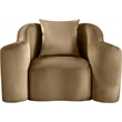 Meridian Furniture Destin Beige Velvet Accent Chair