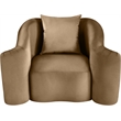 Meridian Furniture Destin Beige Velvet Accent Chair