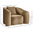 Meridian Furniture Destin Beige Velvet Accent Chair