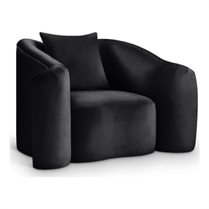 Meridian Furniture Destin Black Velvet Accent Chair
