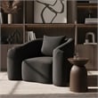 Meridian Furniture Destin Black Velvet Accent Chair
