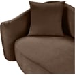 Meridian Furniture Destin Brown Velvet Accent Chair