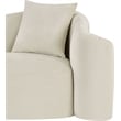 Meridian Furniture Destin Cream Velvet Accent Chair