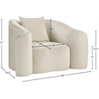 Meridian Furniture Destin Cream Velvet Accent Chair