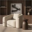 Meridian Furniture Destin Cream Velvet Accent Chair