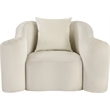 Meridian Furniture Destin Cream Velvet Accent Chair