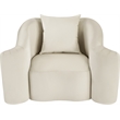 Meridian Furniture Destin Cream Velvet Accent Chair