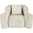 Meridian Furniture Destin Cream Velvet Accent Chair