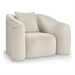 Meridian Furniture Destin Cream Velvet Accent Chair
