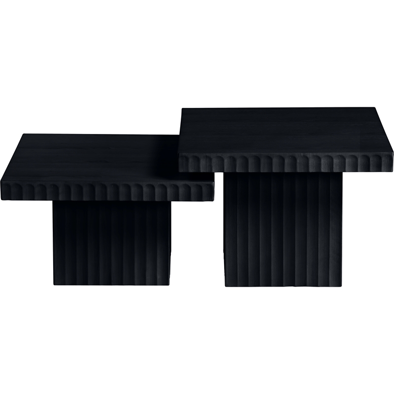 Meridian Furniture Spencer 2-Piece Black Oak Veneer Coffee Table