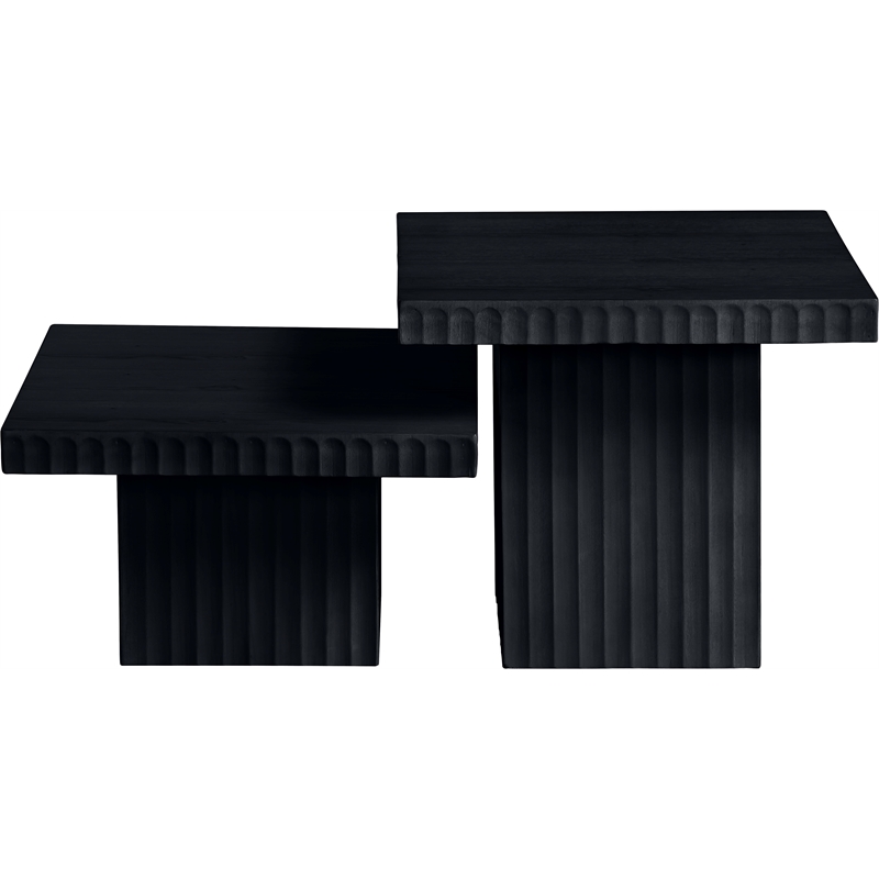 Meridian Furniture Spencer 2-Piece Black Oak Veneer Coffee Table