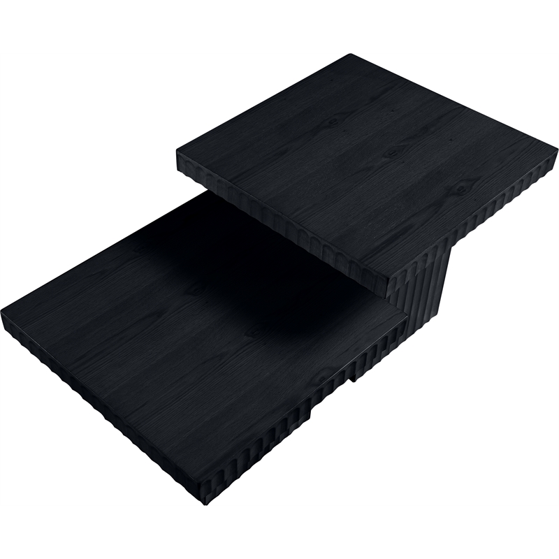 Meridian Furniture Spencer 2-Piece Black Oak Veneer Coffee Table