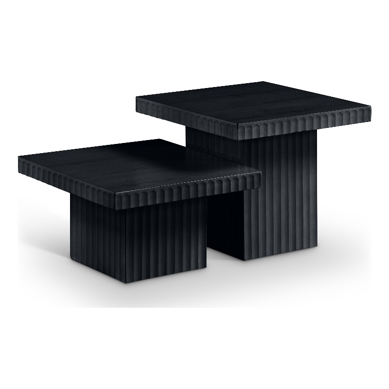 Meridian Furniture Spencer 2-Piece Black Oak Veneer Coffee Table