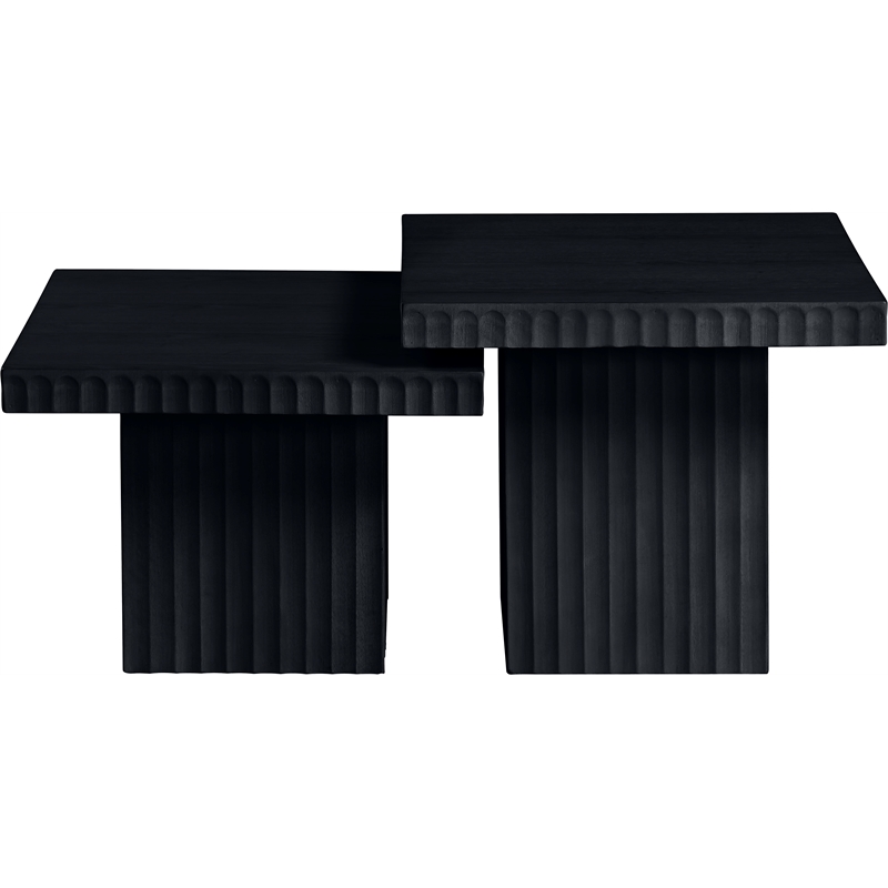 Meridian Furniture Spencer 2-Piece Black Oak Veneer Coffee Table