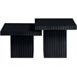Meridian Furniture Spencer 2-Piece Black Oak Veneer Coffee Table