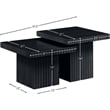 Meridian Furniture Spencer 2-Piece Black Oak Veneer Coffee Table
