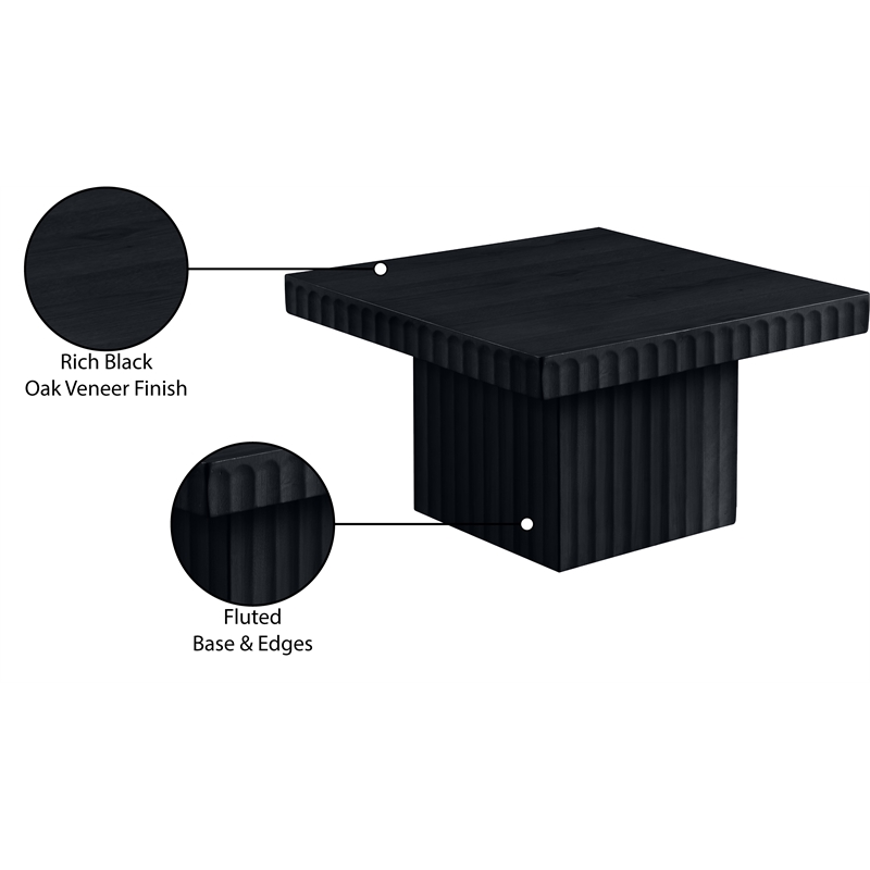 Meridian Furniture Spencer Black Oak Veneer Coffee Table