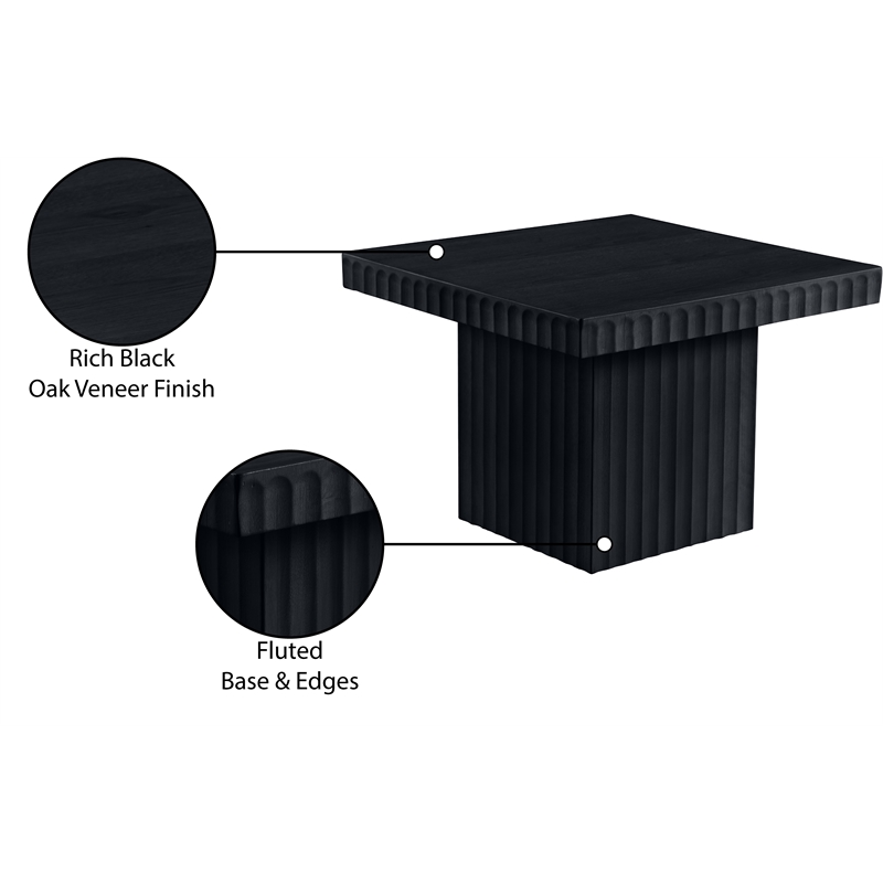 Meridian Furniture Spencer Black Oak Veneer Coffee Table