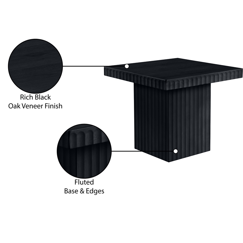 Meridian Furniture Spencer Black Oak Veneer Coffee Table