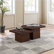 Meridian Furniture Spencer 2-Piece Brown Oak Veneer Coffee Table