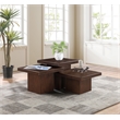 Meridian Furniture Spencer 3-Piece Brown Oak Veneer Coffee Table