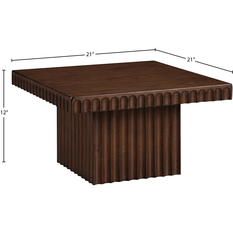 Meridian Furniture Spencer Brown Oak Veneer Coffee Table