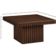 Meridian Furniture Spencer Brown Oak Veneer Coffee Table