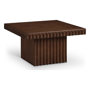 meridian furniture spencer brown oak veneer coffee table
