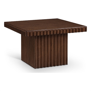 meridian furniture spencer brown oak veneer coffee table