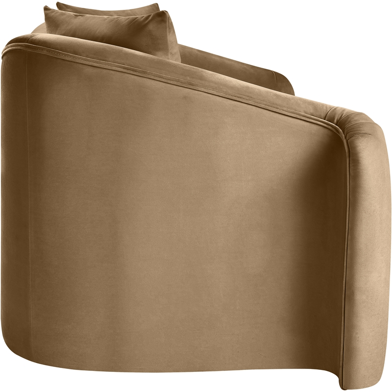 Meridian Furniture Destin Beige Velvet Loveseat