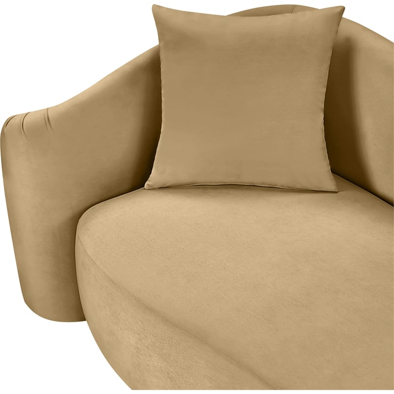 Meridian Furniture Destin Camel Velvet Loveseat