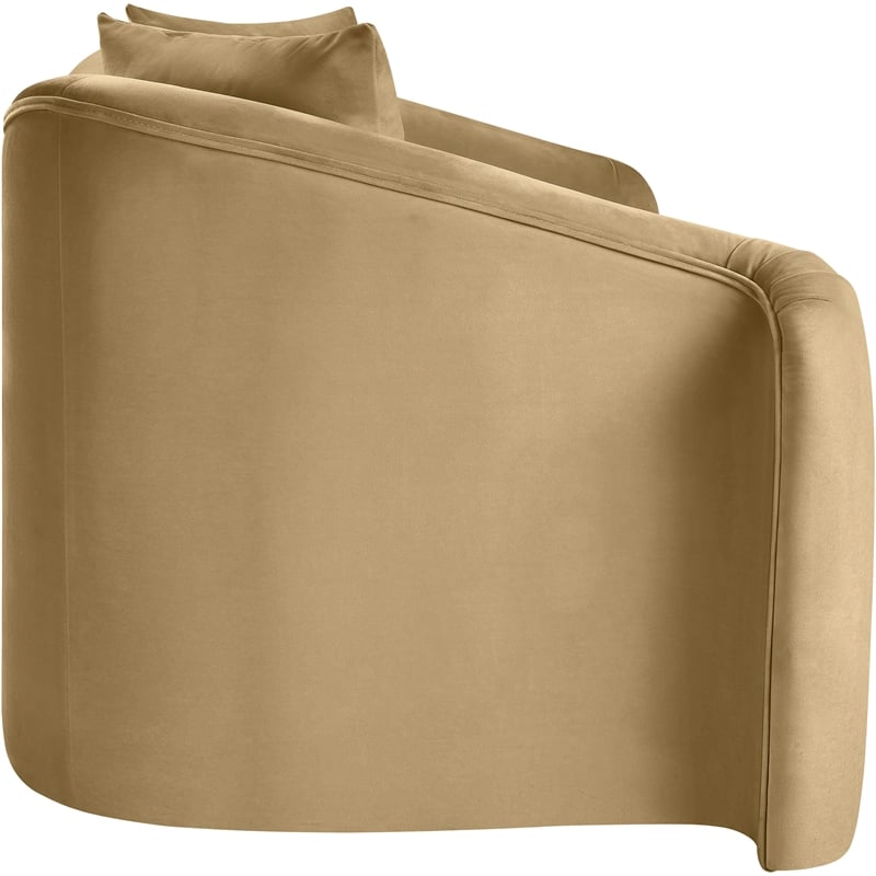 Meridian Furniture Destin Camel Velvet Loveseat