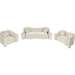 Meridian Furniture Destin Cream Velvet Loveseat