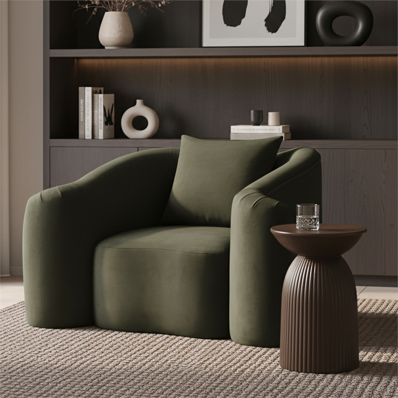 Meridian Furniture Destin Green Velvet Accent Chair