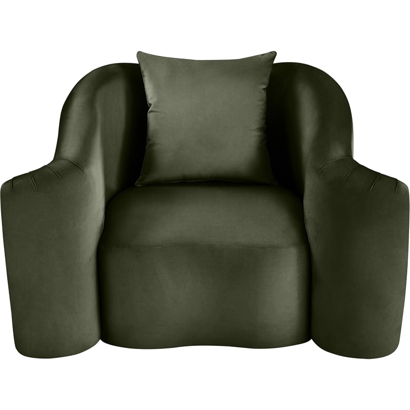 Meridian Furniture Destin Green Velvet Accent Chair