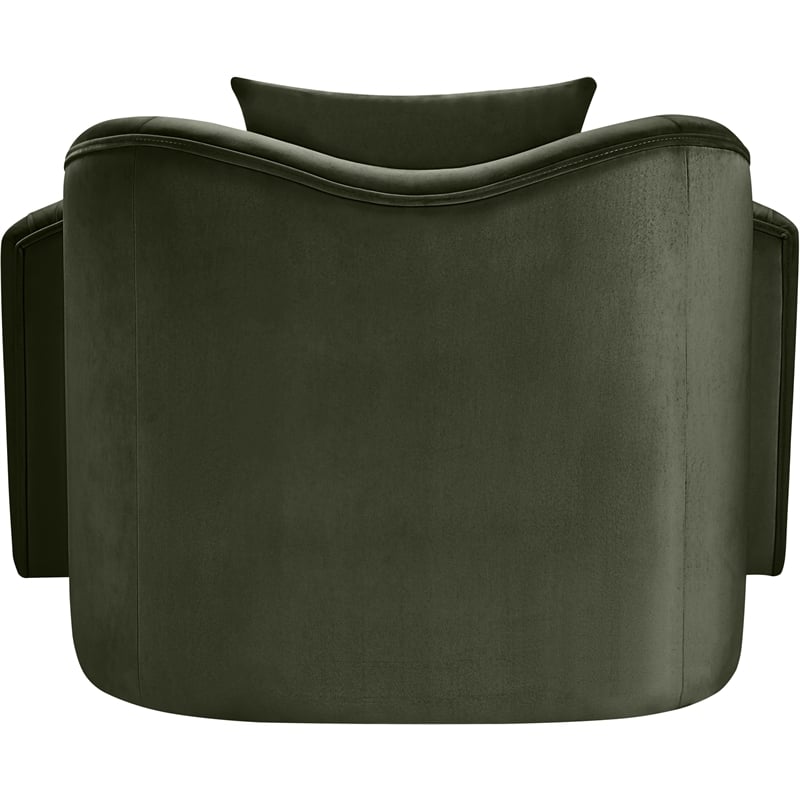 Meridian Furniture Destin Green Velvet Accent Chair