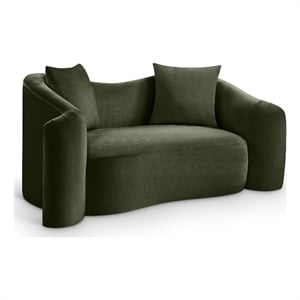 Meridian Furniture Destin Green Velvet Loveseat