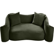 Meridian Furniture Destin Green Velvet Loveseat
