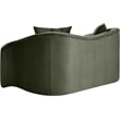 Meridian Furniture Destin Green Velvet Loveseat