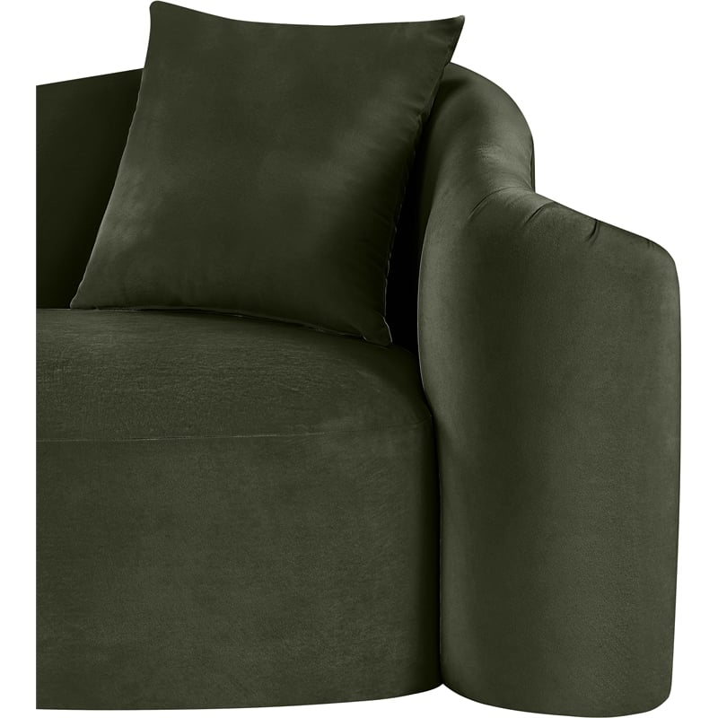 Meridian Furniture Destin Green Velvet Loveseat