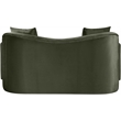 Meridian Furniture Destin Green Velvet Loveseat