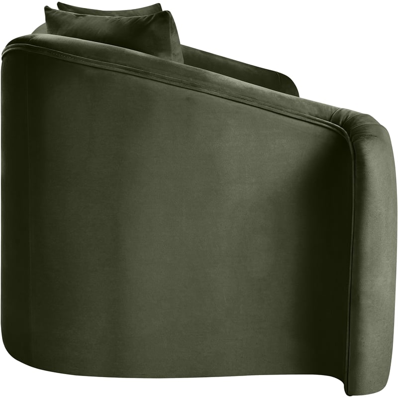 Meridian Furniture Destin Green Velvet Loveseat