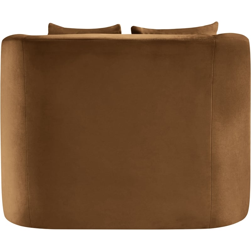 Meridian Furniture Alder Saddle Velvet Accent Chair