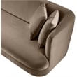 Meridian Furniture Alder Taupe Velvet Sofa