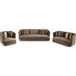 Meridian Furniture Alder Taupe Velvet Sofa