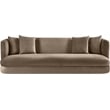 Meridian Furniture Alder Taupe Velvet Sofa