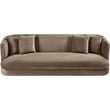 Meridian Furniture Alder Taupe Velvet Sofa