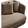 Meridian Furniture Alder Taupe Velvet Sofa