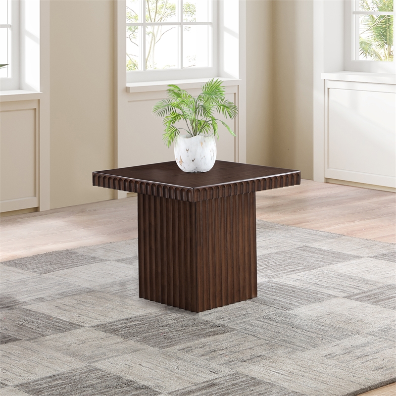 Meridian Furniture Spencer Brown Oak Veneer Coffee Table